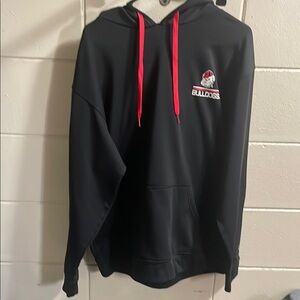 Champion Georgia Bulldogs Black and Red Hoodie with Classic Pullover Style